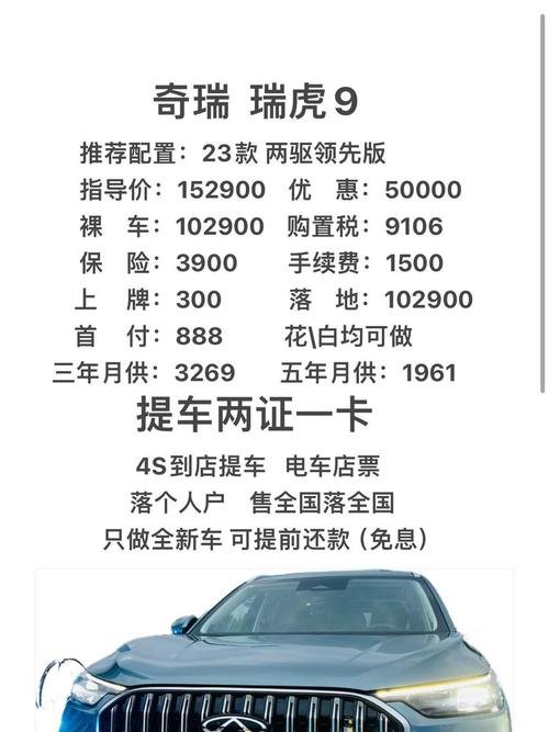 奇瑞虎9最新消息,奇瑞瑞虎车型及报价